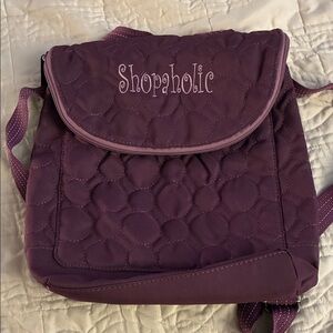 Thirty-One Quilted Backpack - Deep Purple